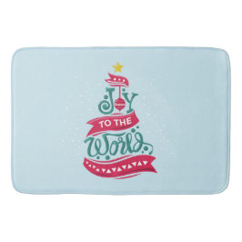 Joto the World Weihnachtsziffer Typografie Badematte