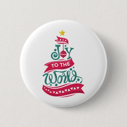 Joto the World Weihnachtsziffer Typografie Button (Vorderseite)