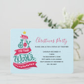 Joto the World Weihnachtsziffer Typografie Einladung (Stehend Vorderseite)