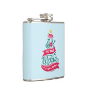 Joto the World Weihnachtsziffer Typografie Flachmann (Rechts)