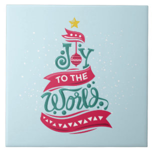 Joto the World Weihnachtsziffer Typografie Fliese