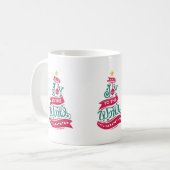 Joto the World Weihnachtsziffer Typografie Kaffeetasse (Vorderseite Links)