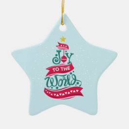 Joto the World Weihnachtsziffer Typografie Keramik Ornament