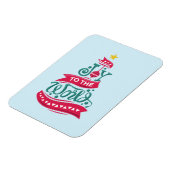 Joto the World Weihnachtsziffer Typografie Magnet (Linke Seite)