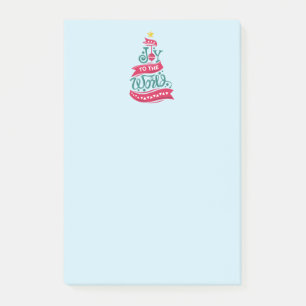 Joto the World Weihnachtsziffer Typografie Post-it Klebezettel