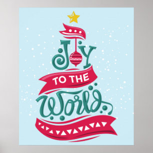 Joto the World Weihnachtsziffer Typografie Poster