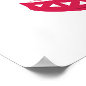 Joto the World Weihnachtsziffer Typografie Poster (Ecke)