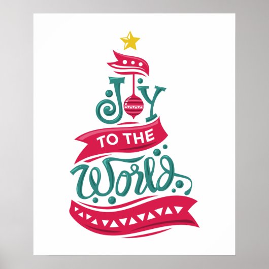 Joto the World Weihnachtsziffer Typografie Poster (Vorne)