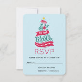 Joto the World Weihnachtsziffer Typografie RSVP Karte (Vorderseite)