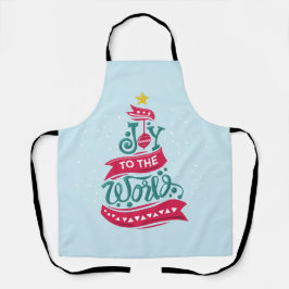 Joto the World Weihnachtsziffer Typografie Schürze