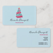 Joto the World Weihnachtsziffer Typografie Visitenkarte (Vorne/Hinten)