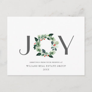 Joty Festive Holly Berry Weihnachtsgrüße Urlaub Postkarte