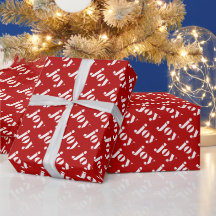 JOUBARD Typografie Red Pattern Moderne Weihnachten