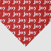 JOUBARD Typografie Red Pattern Moderne Weihnachten Seidenpapier (Ausschnitt)