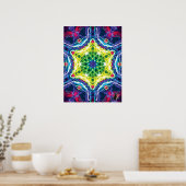 Joules Kinetic Collage Kaleidoscope Poster (Küche)