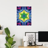 Joules Kinetic Collage Kaleidoscope Poster (Heimbüro)