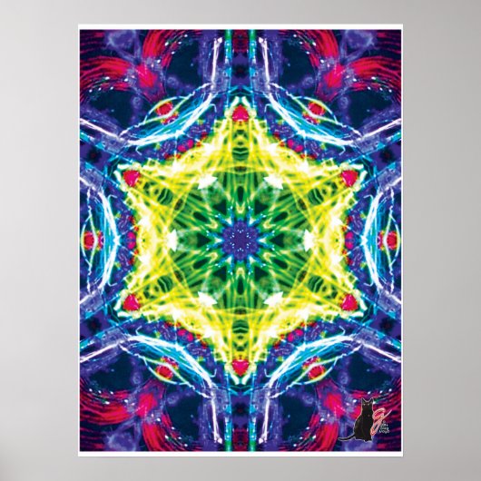 Joules Kinetic Collage Kaleidoscope Poster (Vorne)