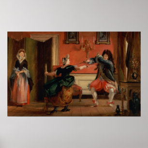 Jourdain zäunt sein Mädchen ein Poster