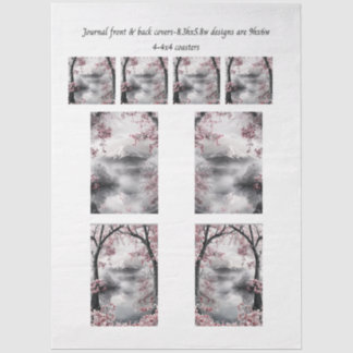 Journal Covers Mount Fuji Cherry Blossom Coasters Seidenpapier