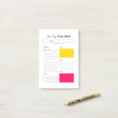 Journal "Daily Planner" Post-it Klebezettel (Auf Schreibtisch)