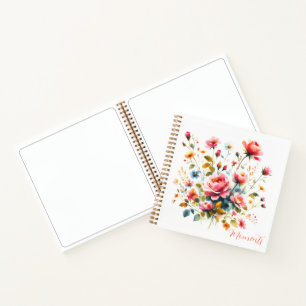 Journal Die besten Momente Blumen Var01 Notizblock