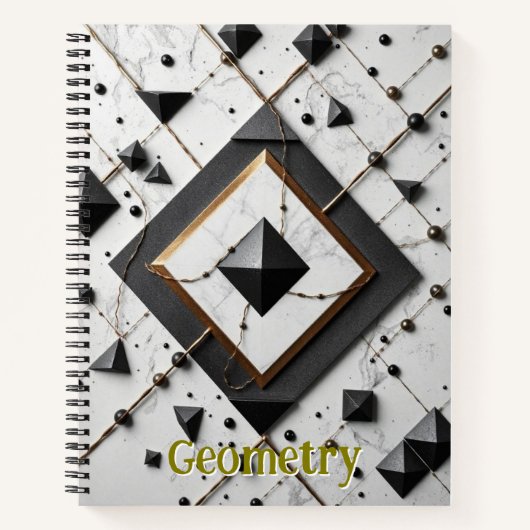 Journal für geometrisches Design / Notebook Notizblock (Vorderseite)