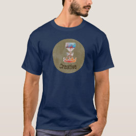 Journal Futter Kaffeefleck Muster und Ephemera T-Shirt