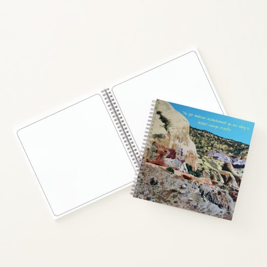 Journal, Ghost Ranch mit Georgia O'Keeffe Zitat Notizblock (Innenseite)