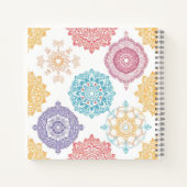 JOURNAL Gold lebendiges Mandala angepasstes Notebo Notizblock (Rückseite)