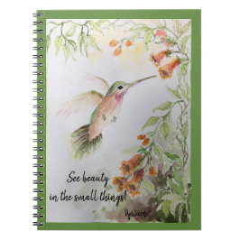 Journal- Hummingbird & Balboa Sunset Blume Notizblock