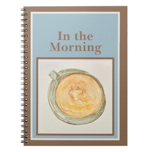 Journal: In the Morning — Psalm 5:3-4 Notizblock (Vorderseite)