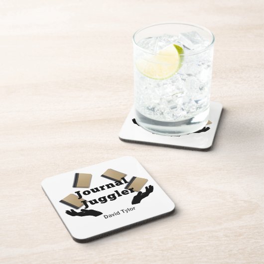 Journal Juggler Getränkeuntersetzer (Rechte Seite)