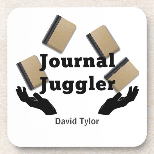 Journal Juggler Getränkeuntersetzer (Vorderseite)