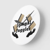 Journal Juggler Runde Wanduhr (Winkel)