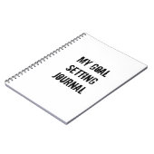 JOURNAL - MEINE ZIELE NOTIZBLOCK (Linke Seite)