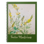 Journal-"Mindfulness" - Pine Mtn-Wildblumen Notizblock (Vorderseite)
