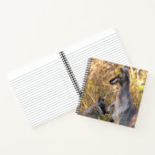 Journal mit Koala und Wallabies in Australien Notizblock (Innenseite)