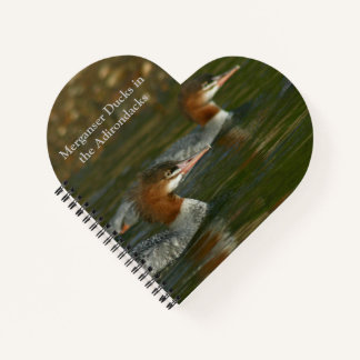 Journal mit Merganser Ducks in den Adirondacks Notizblock