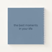 Journal "Moments"-Rose in Blue Var01 Notizblock (Rückseite)