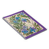 Journal/Notebook - Blue Star-Blume Notizblock (Rechte Seite)