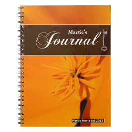 Journal-Notebook - California Poppy Notizblock