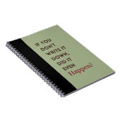 Journal Notebook Funny Motivierend Journal Daily Notizblock (Rechte Seite)