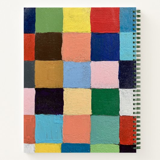 Journal-Notebook in Funky Squares Design Notizblock (Rückseite)