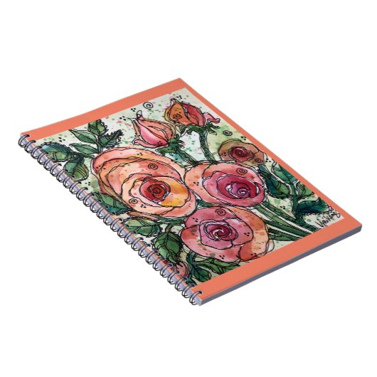 Journal/Notebook-/Koralle/Peach-Rose Notizblock (Rechte Seite)