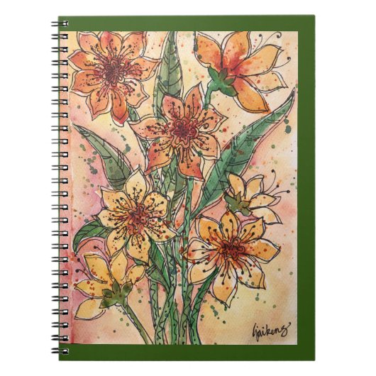 Journal/Notebook - Orange Daylillies Notizblock (Vorderseite)