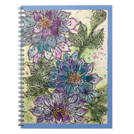Journal/Notebook- Purple Chrysanthemum Flowers Notizblock