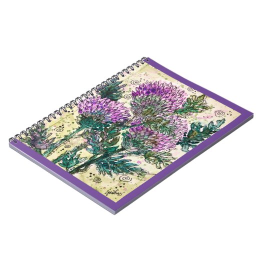Journal/Notebook - Schottische Thistle Notizblock (Linke Seite)