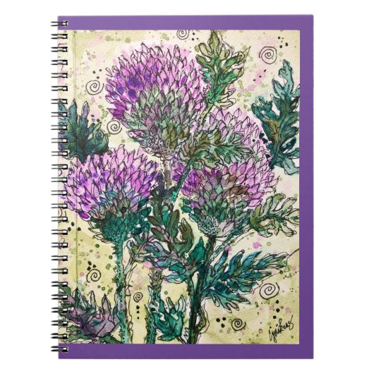 Journal/Notebook - Schottische Thistle Notizblock (Vorderseite)