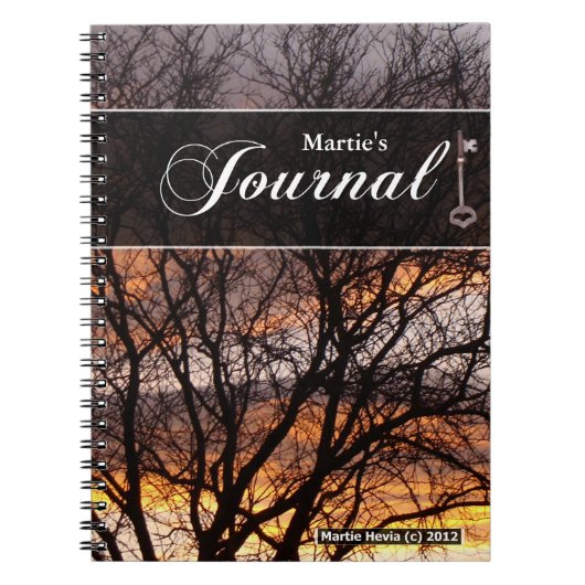 Journal-Notebook - Sonnenuntergang Notizblock (Vorderseite)