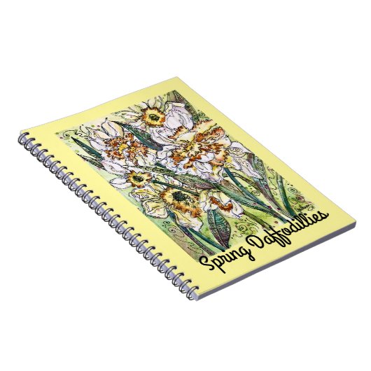 Journal/Notebook-"Spring Daffodillies" Notizblock (Rechte Seite)